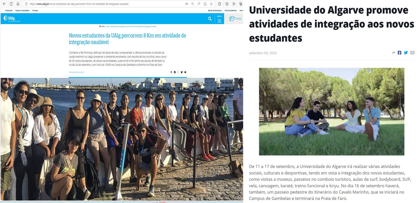 NOTICIAS DA ATIVIDADE EM 2022 E 2023