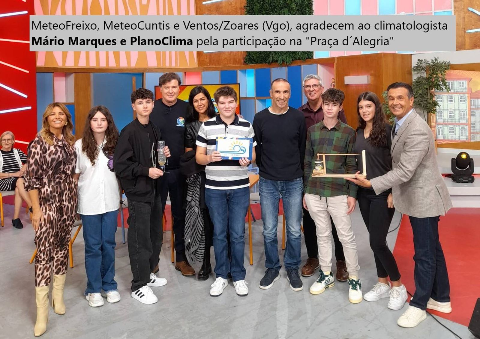 Participação do MeteoFreixo no Programa da RTP "Praça da Alegria"