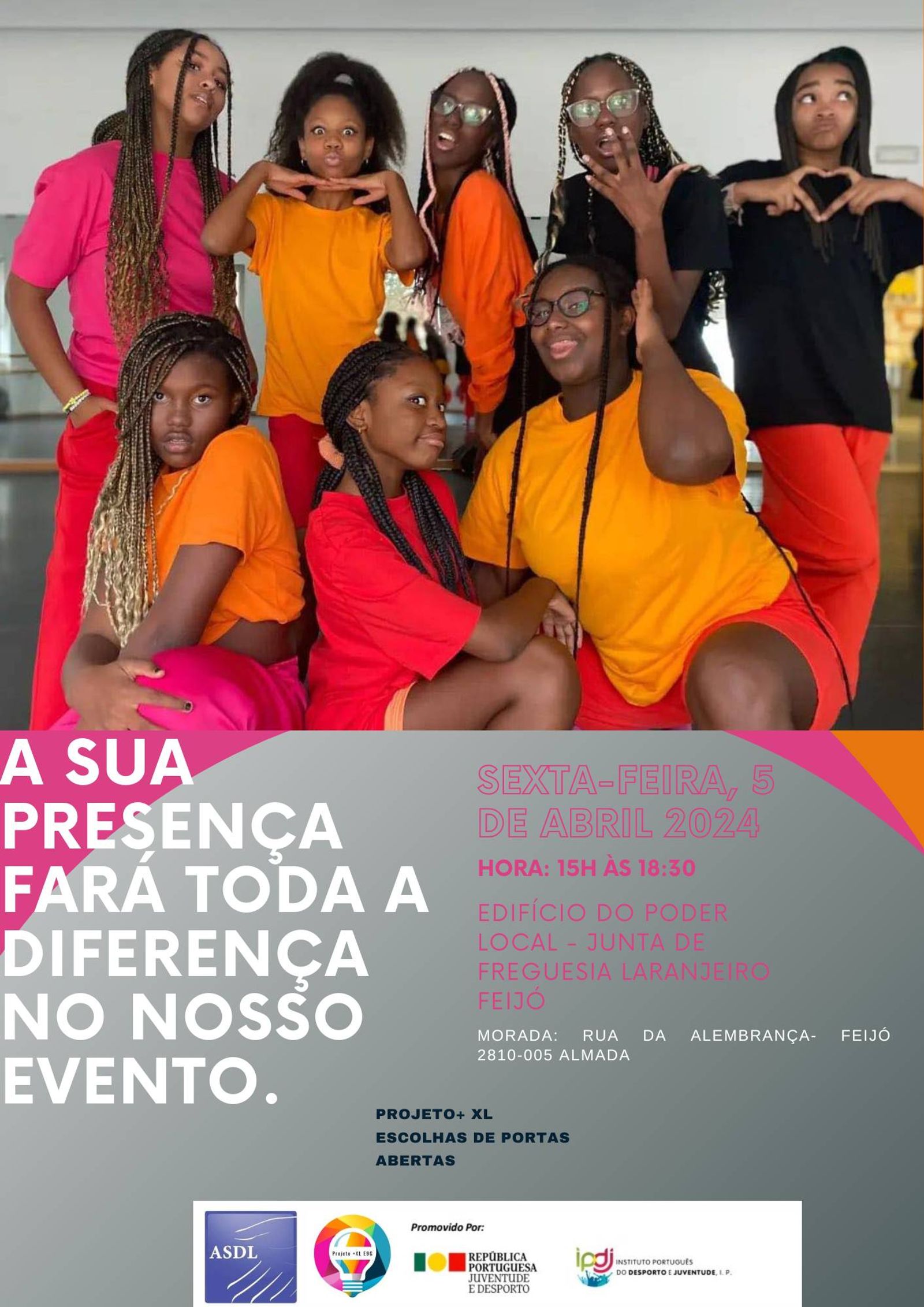 Flyer no âmbito do evento que realizamos "Escolhas de Portas Abertas (EPA2024)