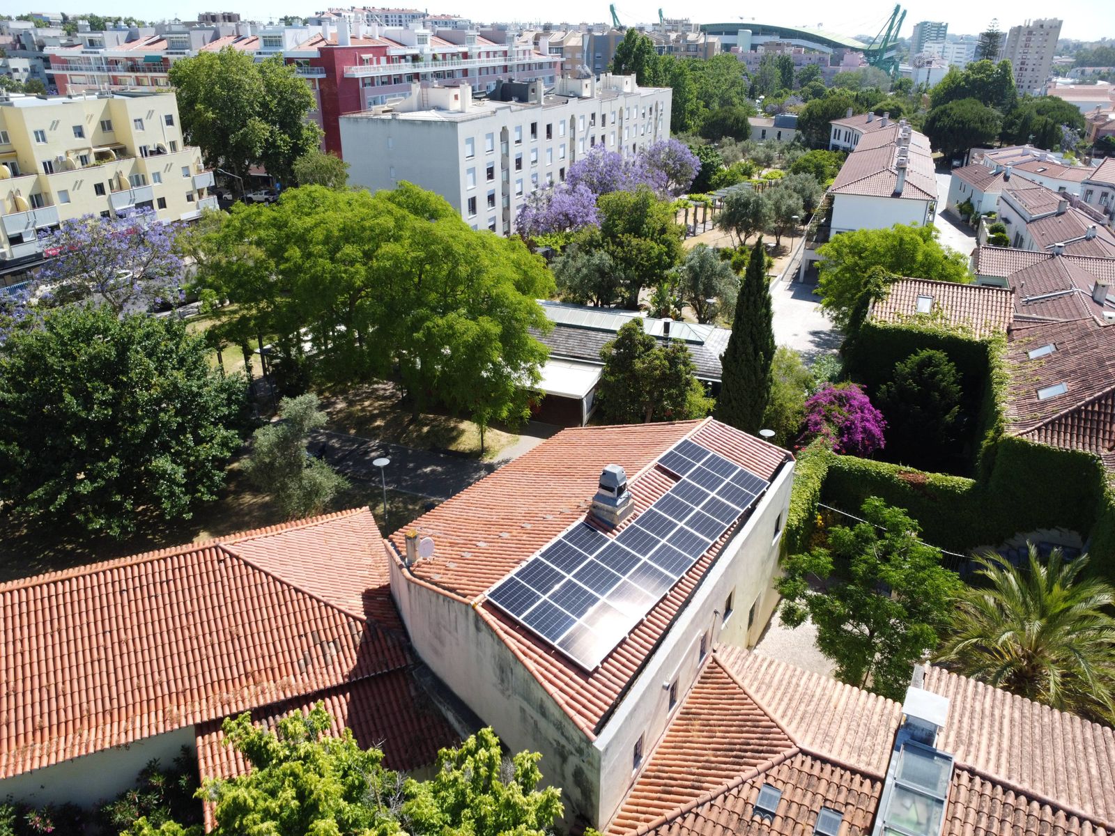 Primeiro sistema solar fotovoltaico da CER Telheiras/Lumiar