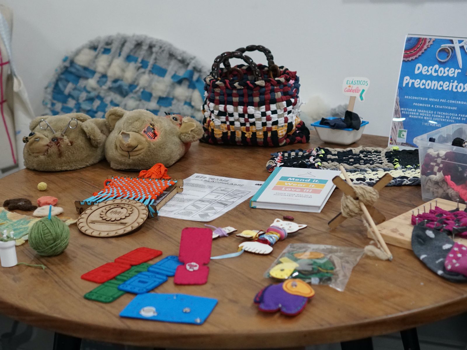 Mostra de peças feitas no projeto