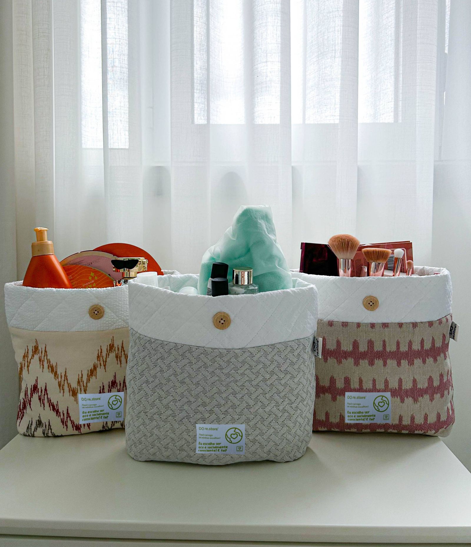 Produto re.store®: bolsas necessaire acolchoadas