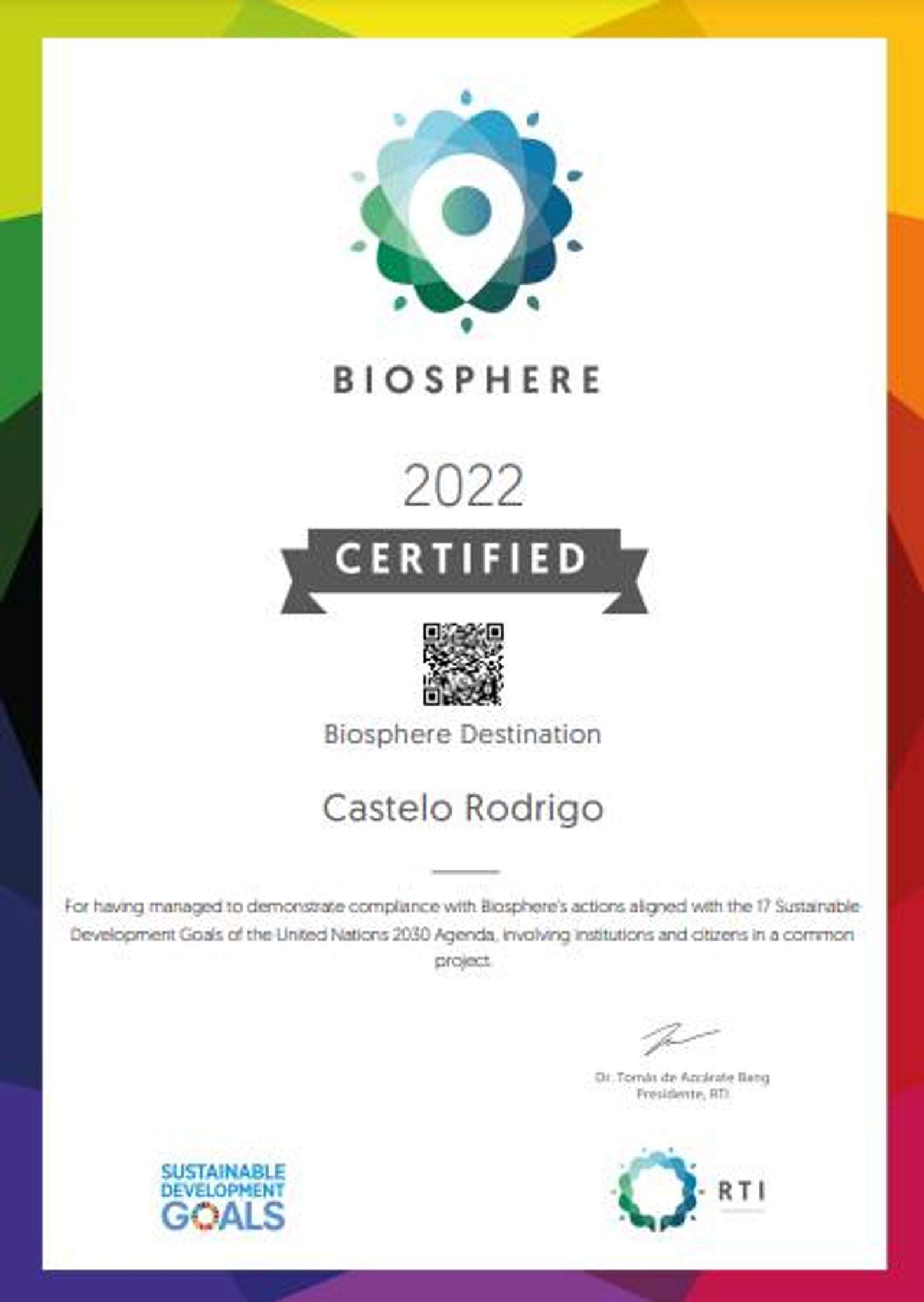Certificado Biosphere
