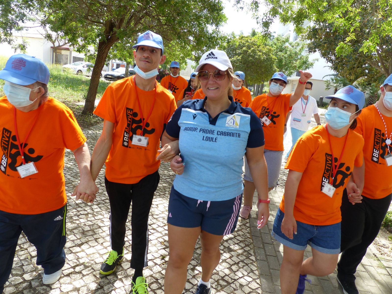 Caminhada entre estações do Encontro Desportivo 