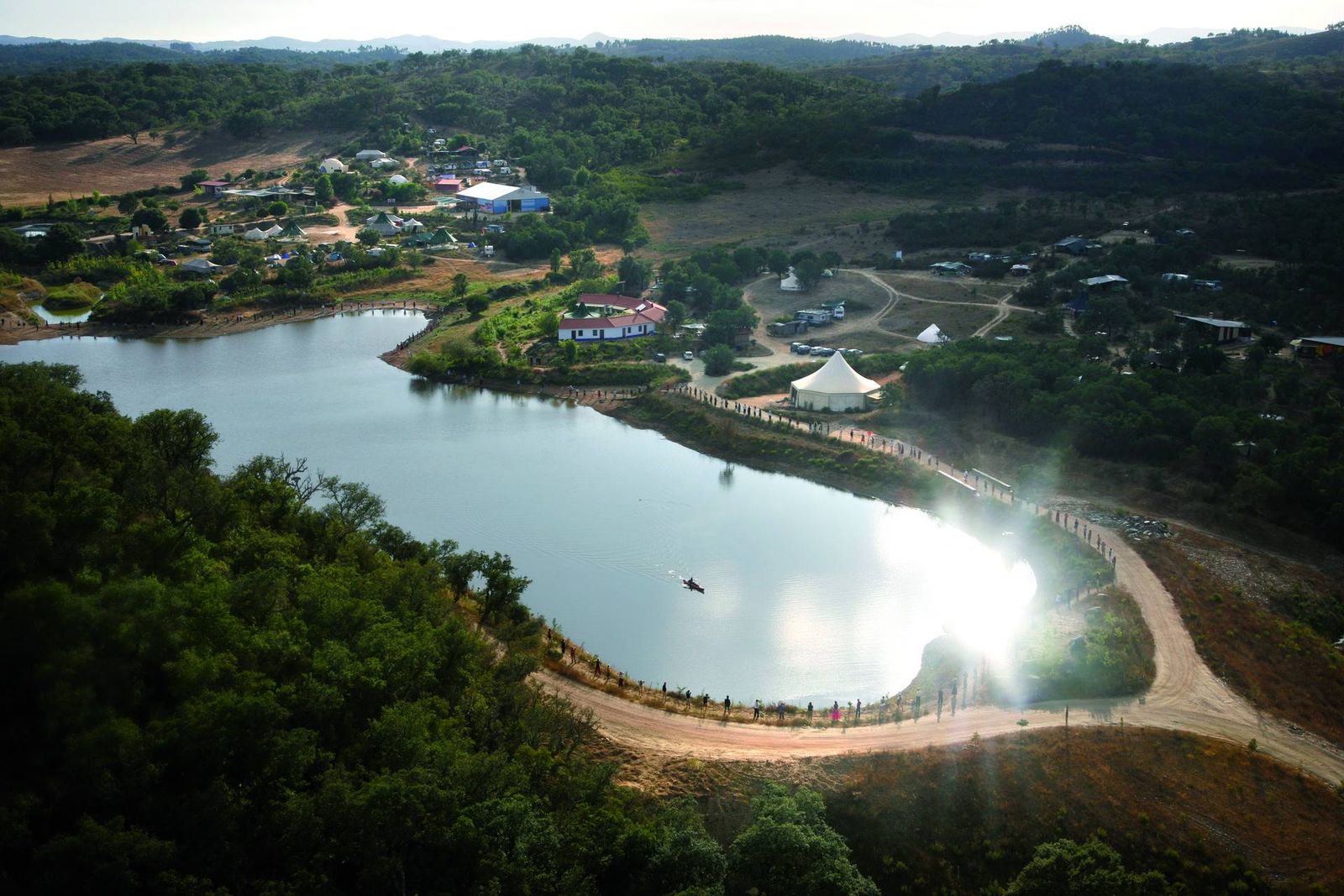 Retenção de água à entrada de Tamera
