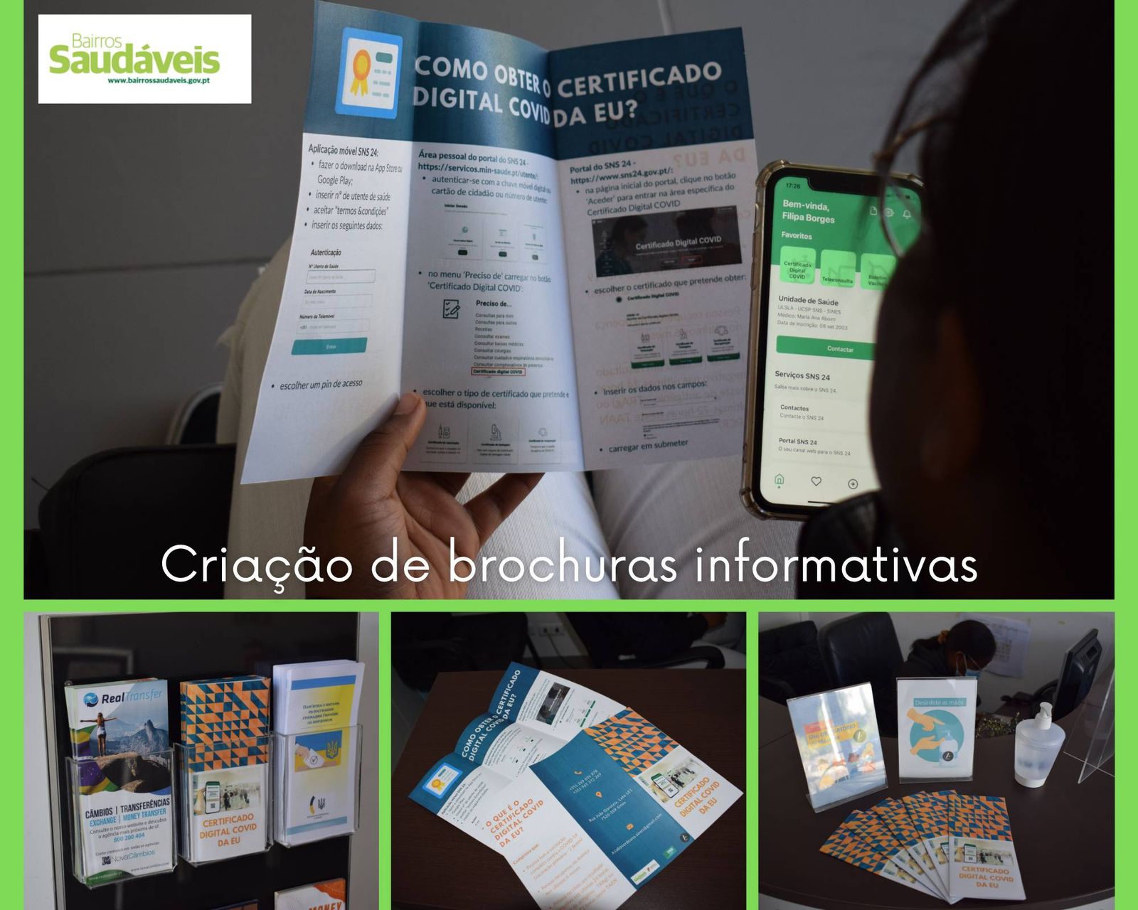 Brochuras sobre o COVID 19