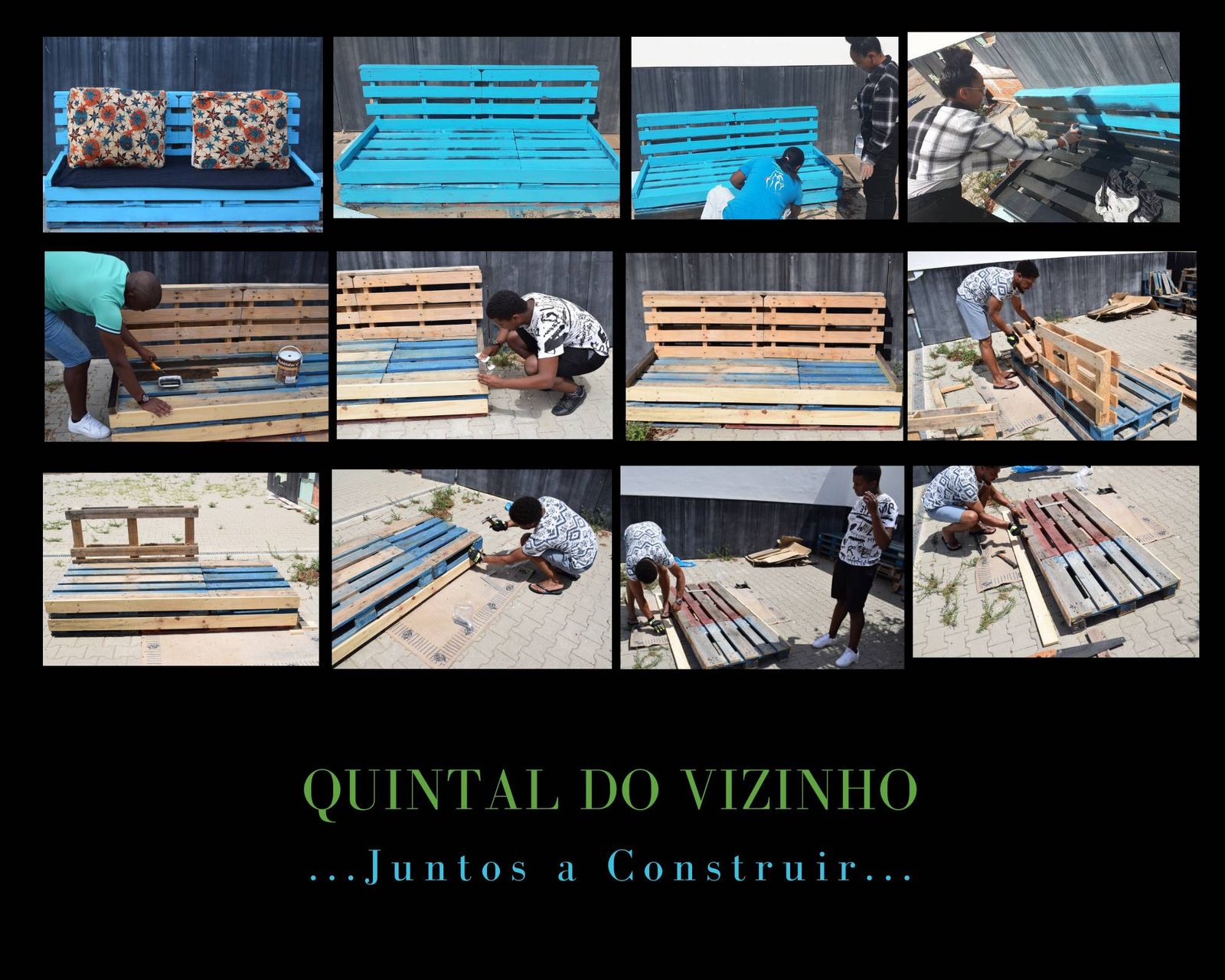 Criação de mobiliário com materiais recicláveis