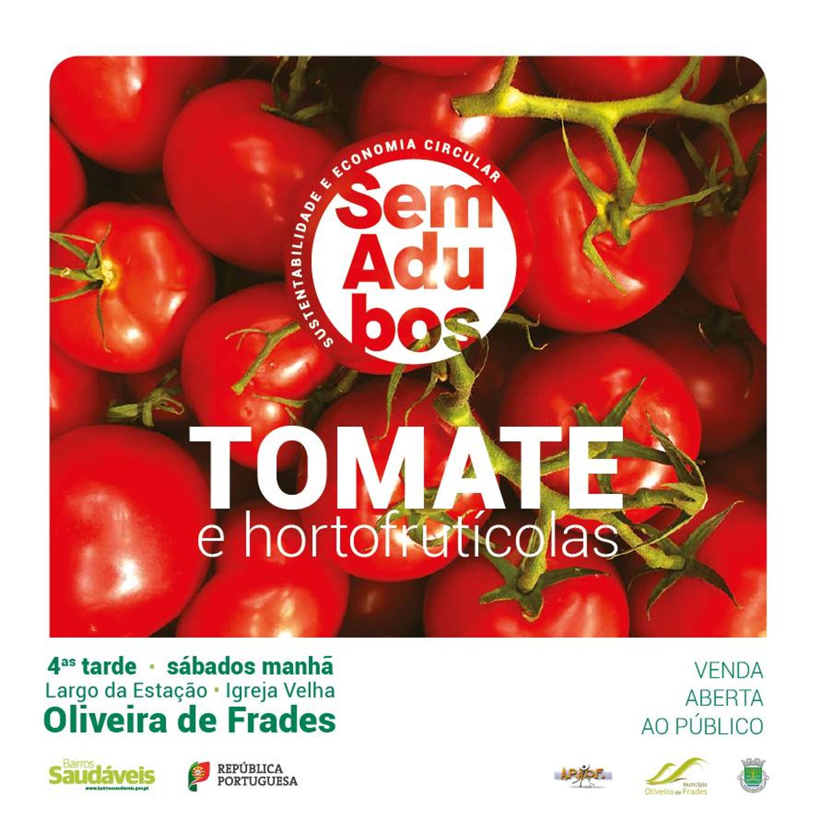 Panfleto usado para divulgação do Mercado Sem Adubos